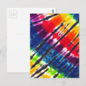 Meerkleurige Stropdas-kleurstof Briefkaart (Voorkant / Achterkant)