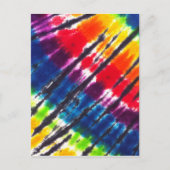 Meerkleurige Stropdas-kleurstof Briefkaart (Voorkant)
