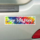 Meerkleurige Stropdas-kleurstof Bumpersticker (Op auto)