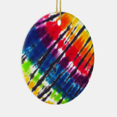 Meerkleurige Stropdas-kleurstof Keramisch Ornament (Rechts)