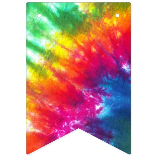 Meerkleurige Stropdas-kleurstof Vlaggetjes (Tweede vlag)