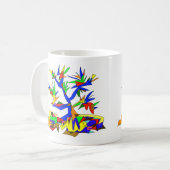meerkleurige structuur koffiemok (Voorkant links)