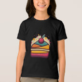 Meerkleurige taart ontwerp Bella + Canvas Jeugd Tri-Blend Shirt (Voorkant)