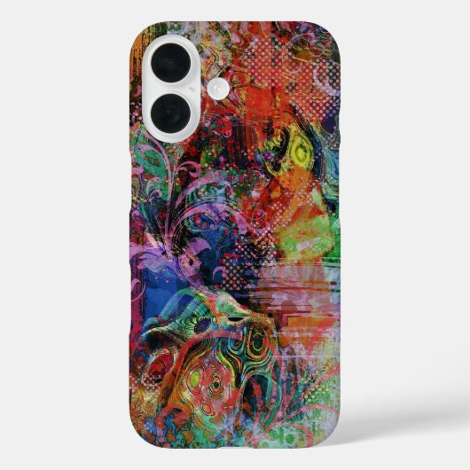 Meerkleurige texturen Case-Mate iPhone case (Achterkant)