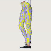 Meerkleurige textuur "Ratti_Creative_Arts" Legging (Links)