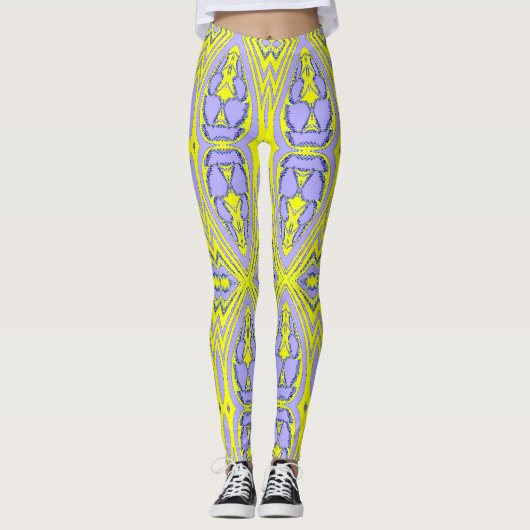 Meerkleurige textuur "Ratti_Creative_Arts" Legging (Voorkant)