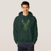 Meerkleurige tondekop hoodie (Voorkant volledig)