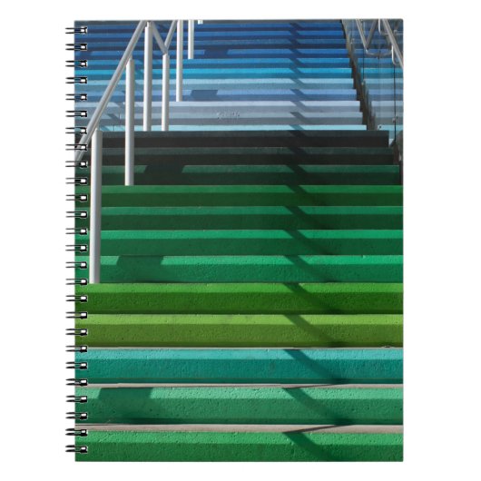 Meerkleurige trappen notitieboek (Voorkant)