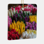 Meerkleurige tulpen keramisch ornament (Rechts)