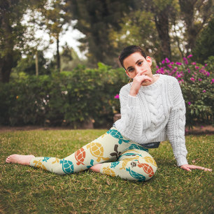 Meerkleurige Turtle Leggings