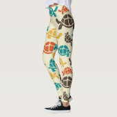 Meerkleurige Turtle Leggings (Links)