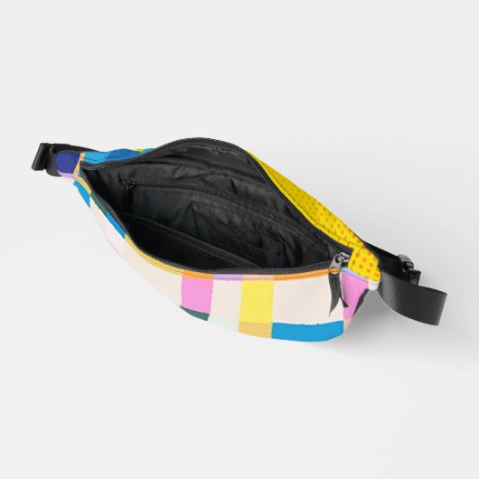 Meerkleurige tweezijdige print Fanny-Pack Heuptasje (Open)