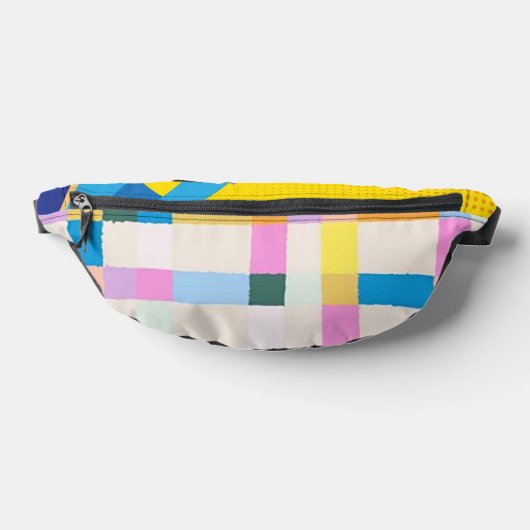 Meerkleurige tweezijdige print Fanny-Pack Heuptasje (Liggend)