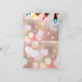 Meerkleurige Twinkle Lights-kerstmankeh Feestdagen Kaart (Binnen)