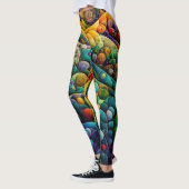 Meerkleurige ubbel leggings (Links)