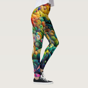Meerkleurige ubbel leggings