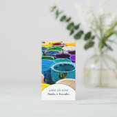 Meerkleurige verfemmers, verf- en decorator visitekaartje (Staand voorkant)