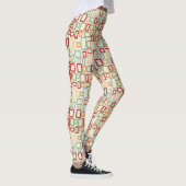 Meerkleurige vierkantspatronen leggings (Rechts)