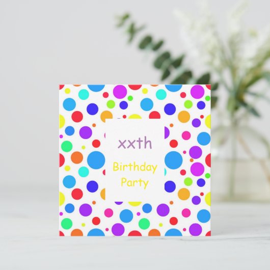  meerkleurige vlekken op zaterdag kaart (Staand voorkant)