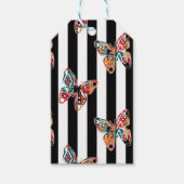 Meerkleurige vlinder cadeaulabel (Voorkant)