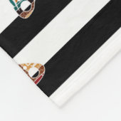 Meerkleurige vlinder fleece deken (Hoek)