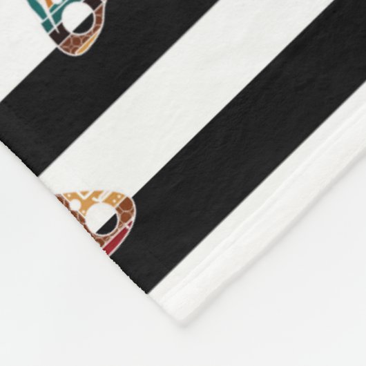 Meerkleurige vlinder fleece deken (Hoek)