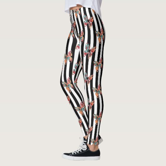Meerkleurige vlinder leggings (Links)