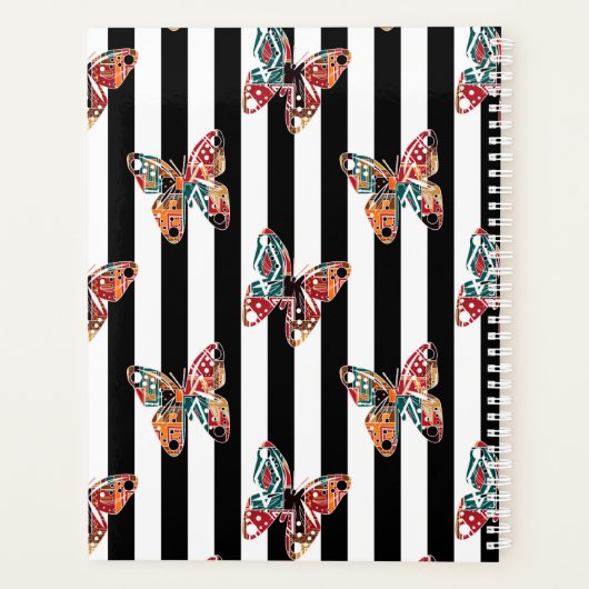 Meerkleurige vlinder planner (Achterkant)
