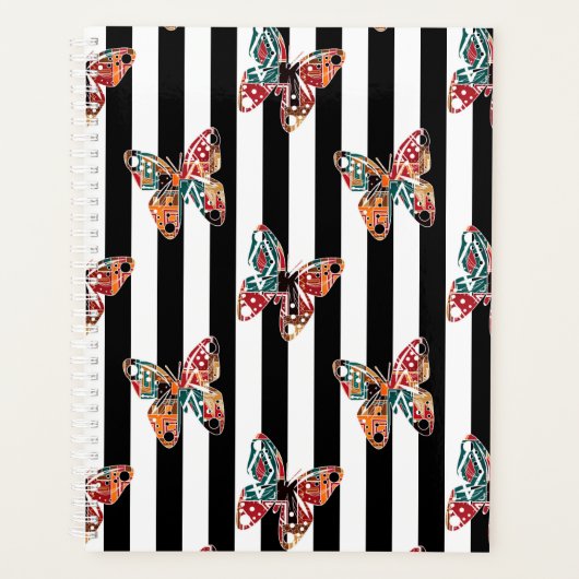 Meerkleurige vlinder planner (Voorkant)