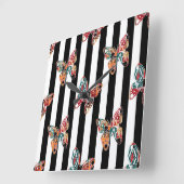 Meerkleurige vlinder vierkante klok (Hoek)