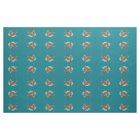 meerkleurige vlinders #2 patroon stof (Fat Quarter)