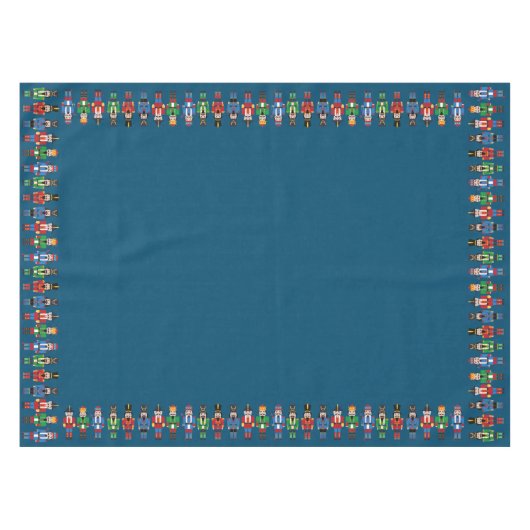 Meerkleurige voedingskrakers op Bluegreen Backgrou Tafelkleed (Voorkant (Horizontaal))