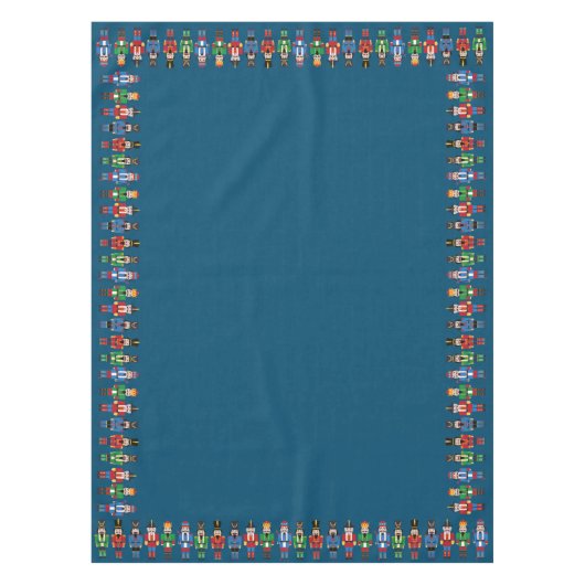 Meerkleurige voedingskrakers op Bluegreen Backgrou Tafelkleed (Voorkant)