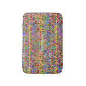 Meerkleurige vredessymbolen patroon Thunder_Cove Badmat (Voorkant Verticaal)