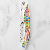 Meerkleurige vredessymbolen patroon Thunder_Cove Kurkentrekker (Voorkant)