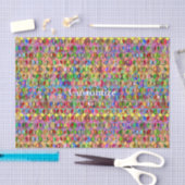 Meerkleurige vredessymbolen patroon tissuepapier (Craft)