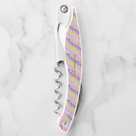 Meerkleurige wandelpunten Thunder_Cove strepen Kurkentrekker (Voorkant)