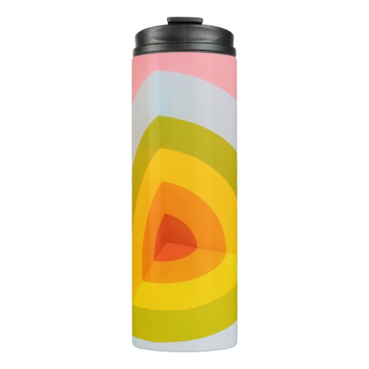 Meerkleurige wandkunst thermosbeker (Voorkant)