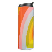 Meerkleurige wandkunst thermosbeker (Gedraaid links)