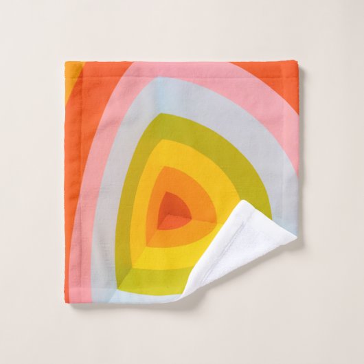 Meerkleurige wandkunst washandje (Wasdoekje)