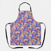 Meerkleurige Waterverf Patroonpron Schort (Voorkant)