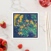 Meerkleurige weide grillige wilde madeliefjes bloe servet (Insitu)