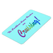 Meerkleurige Word Custom Stateroom Deurmarkering Magneet (Linkerzijde)