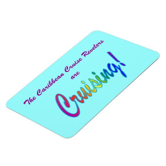 Meerkleurige Word Custom Stateroom Deurmarkering Magneet (Linkerzijde)