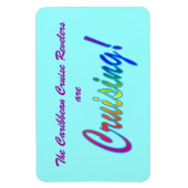 Meerkleurige Word Custom Stateroom Deurmarkering Magneet (Verticaal)