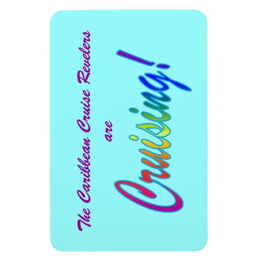 Meerkleurige Word Custom Stateroom Deurmarkering Magneet (Verticaal)