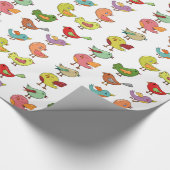 Meerkleurige zangvogels Thunder_Cove 1 Cadeaupapier (Hoek)