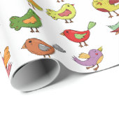 Meerkleurige zangvogels Thunder_Cove 1 Cadeaupapier (Rol Hoek)