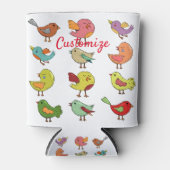 Meerkleurige zangvogels Thunder_Cove Blikjeskoeler (Voorkant)