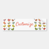 Meerkleurige zangvogels Thunder_Cove Bumpersticker (Voorkant)